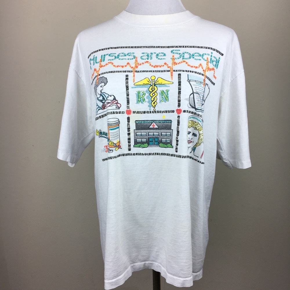 Nurses are special vintage shirt large single stitch 90s